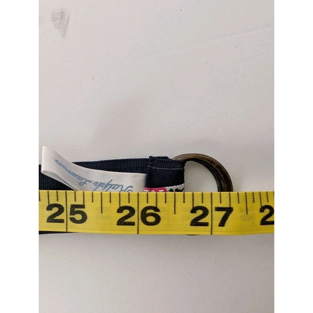 Baby Boy RALPH LAUREN Navy Blue Pennant Pirate Flag D Ring Canvas Belt 12 Month